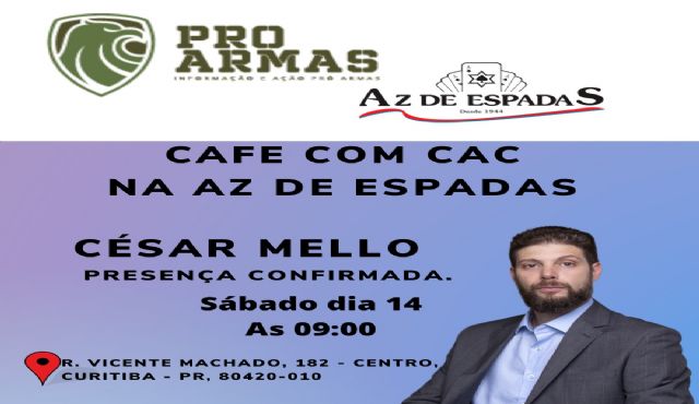 Café com Cac Az de Espadas